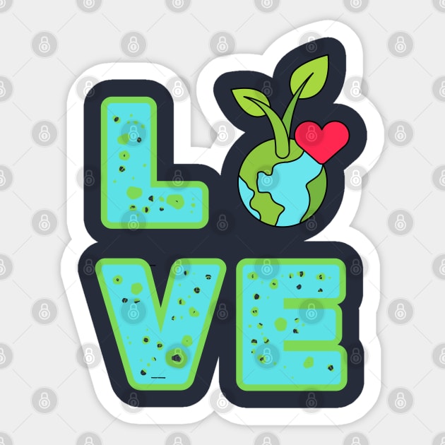 Love World Earth Day 2024 Everyday Sticker by BukovskyART